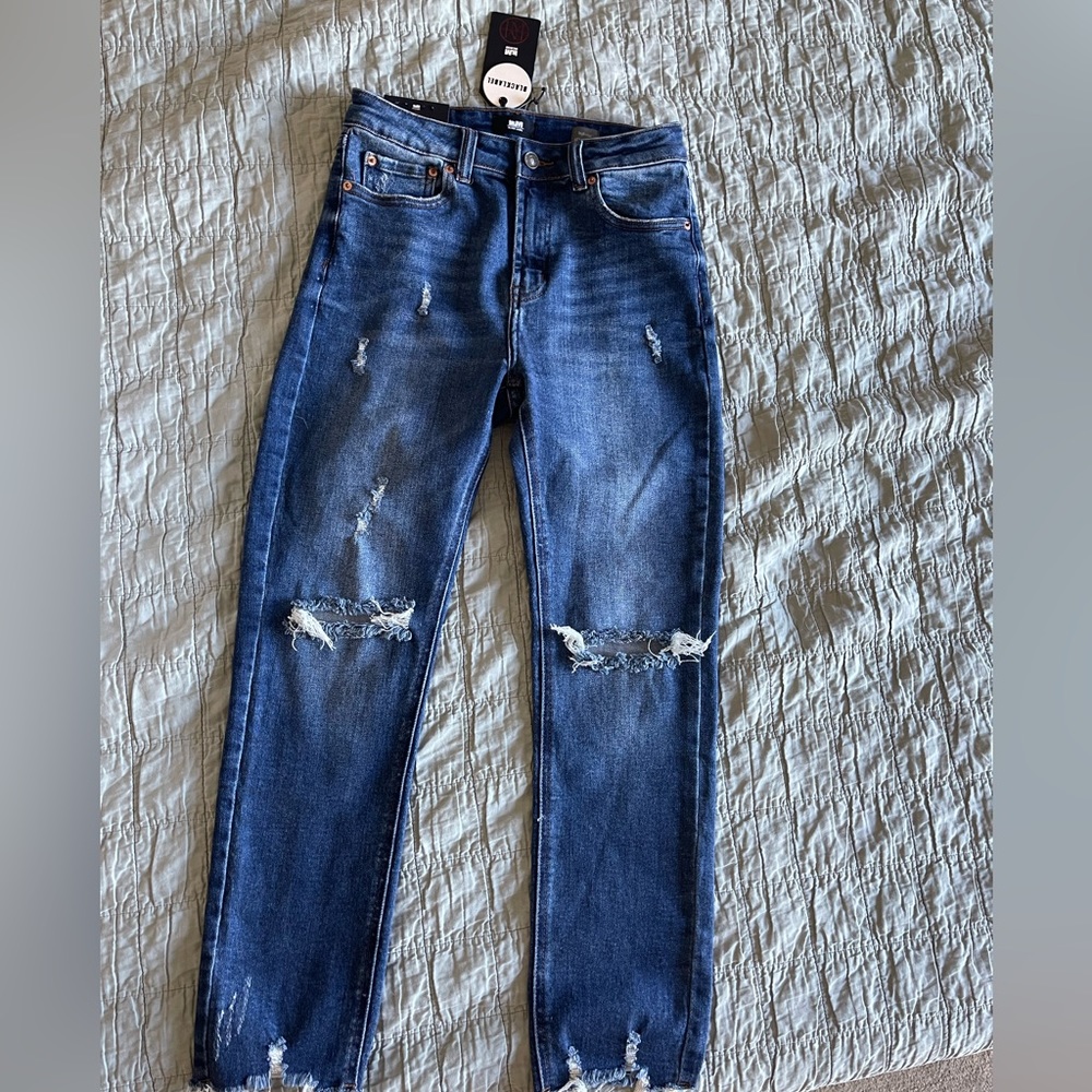 Black Label Denim Sarah High Rise Slim Straight BNWT